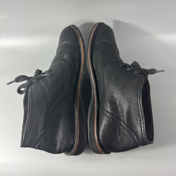 John Varvatos Black Chukka Leather Ankle Shoes, Men\'s Size 10.5
